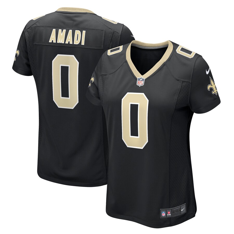Women's New Orleans Saints Ugo Amadi Nike  Black Team Game Jersey - ujerseystore
