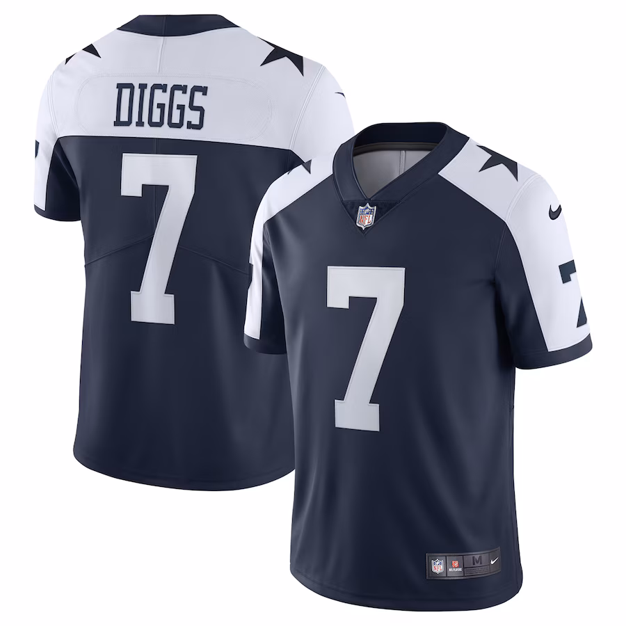 Men's Dallas Cowboys Trevon Diggs Nike Navy Alternate Vapor Limited Jersey - ujerseystore