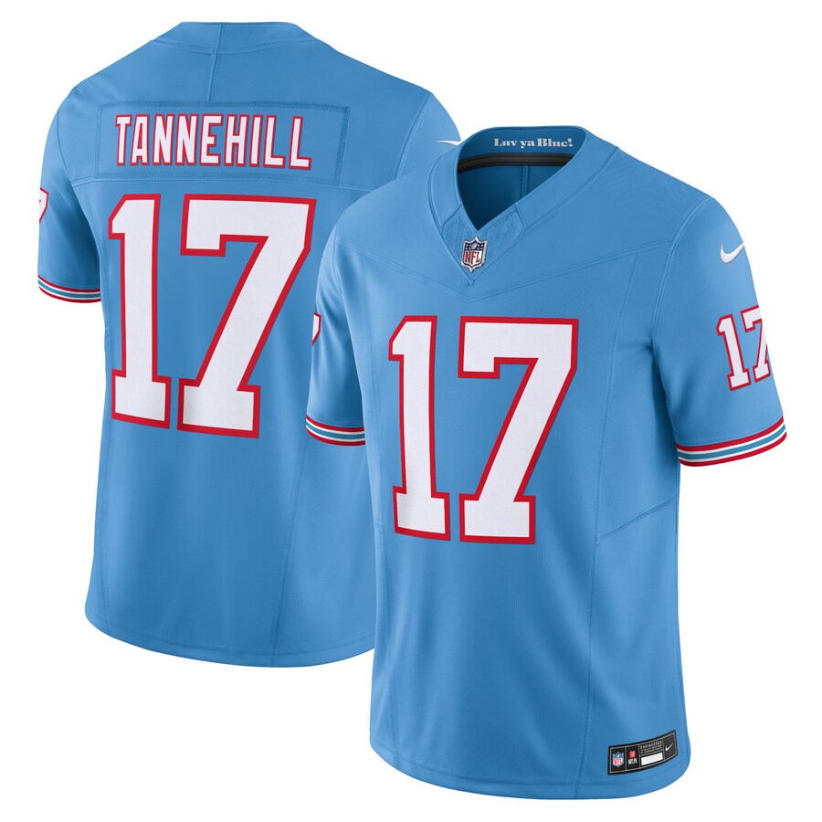 Men's Tennessee Titans Ryan Tannehill Nike Light Blue Vapor F.U.S.E. Limited Jersey - ujerseystore