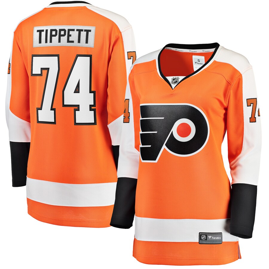 Women's Philadelphia Flyers Owen Tippett Fanatics Branded Orange Home Breakaway Player Jersey - ujerseystore