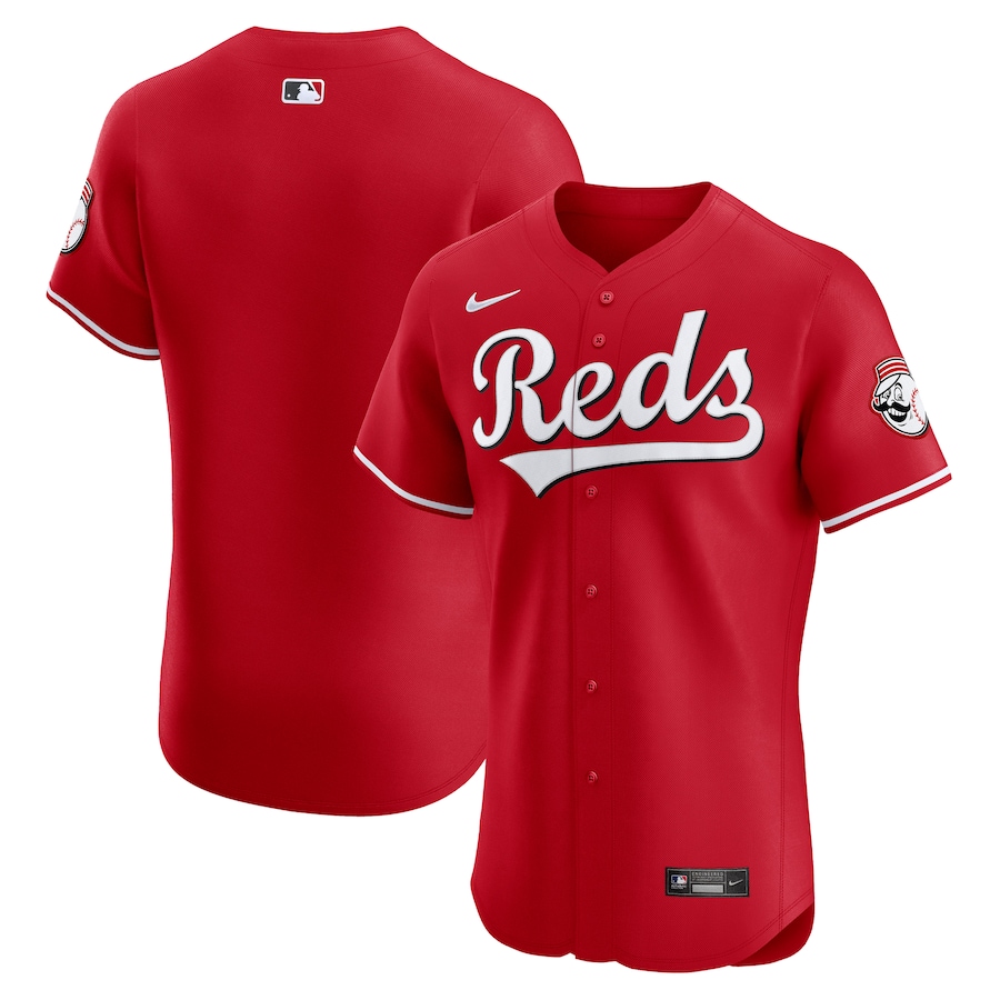Men's Cincinnati Reds Nike Red Alternate Vapor Premier Elite Patch Jersey - ujerseystore