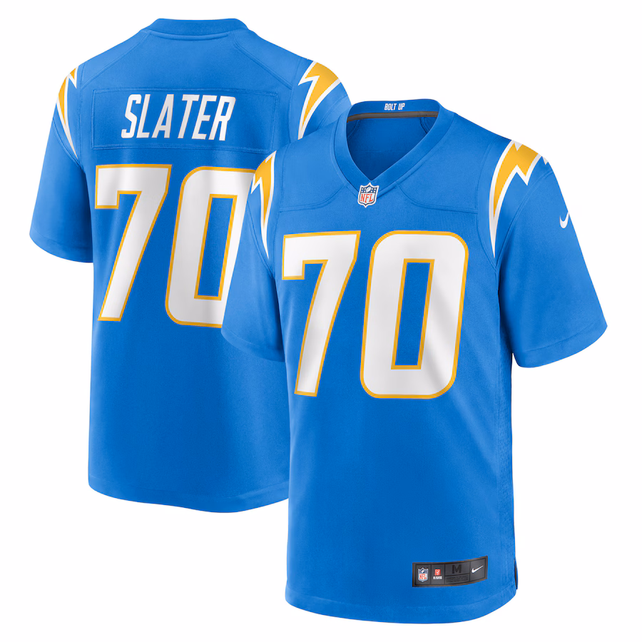 Men's Los Angeles Chargers Rashawn Slater Nike Powder Blue Game Jersey - ujerseystore