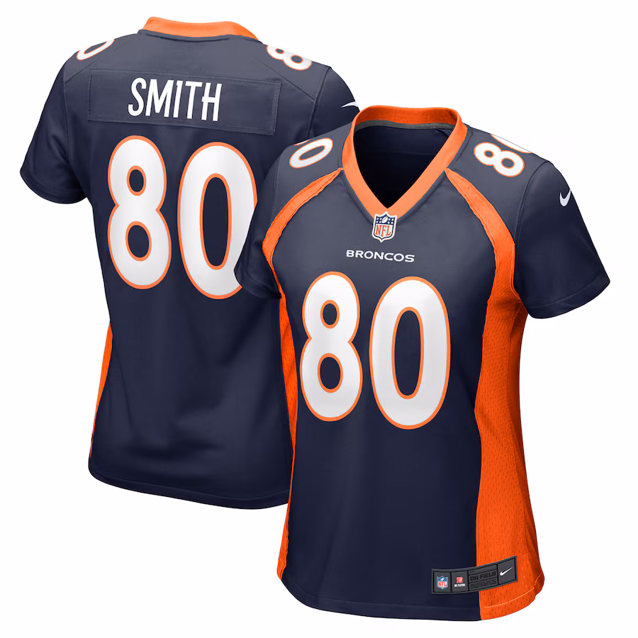Women's Denver Broncos Rod Smith Nike Navy Retired Player Jersey - ujerseystore