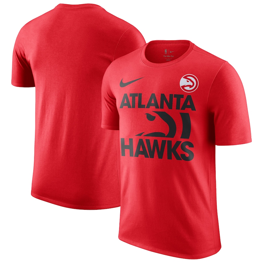 Men's Atlanta Hawks Nike Red Courtside This Is Our Year T-Shirt - ujerseystore