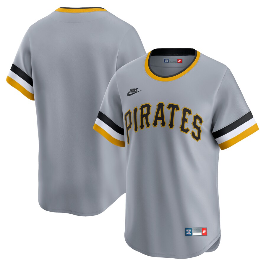Men's Pittsburgh Pirates Nike Gray Cooperstown Collection Limited Jersey - ujerseystore