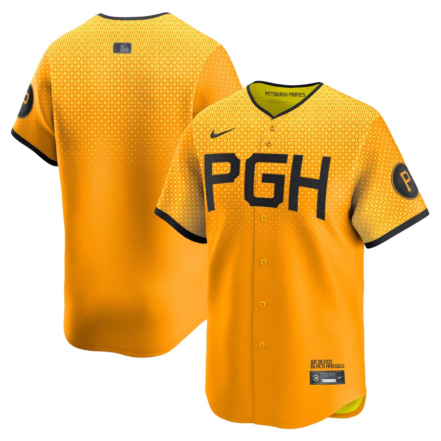 Men's Pittsburgh Pirates  Nike Gold City Connect Limited Jersey - ujerseystore