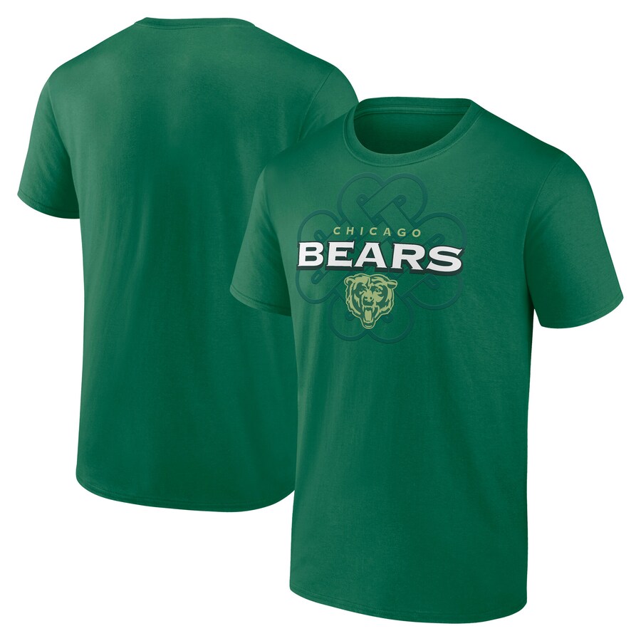Men's Chicago Bears Fanatics Kelly Green Celtic Luck T-Shirt - ujerseystore