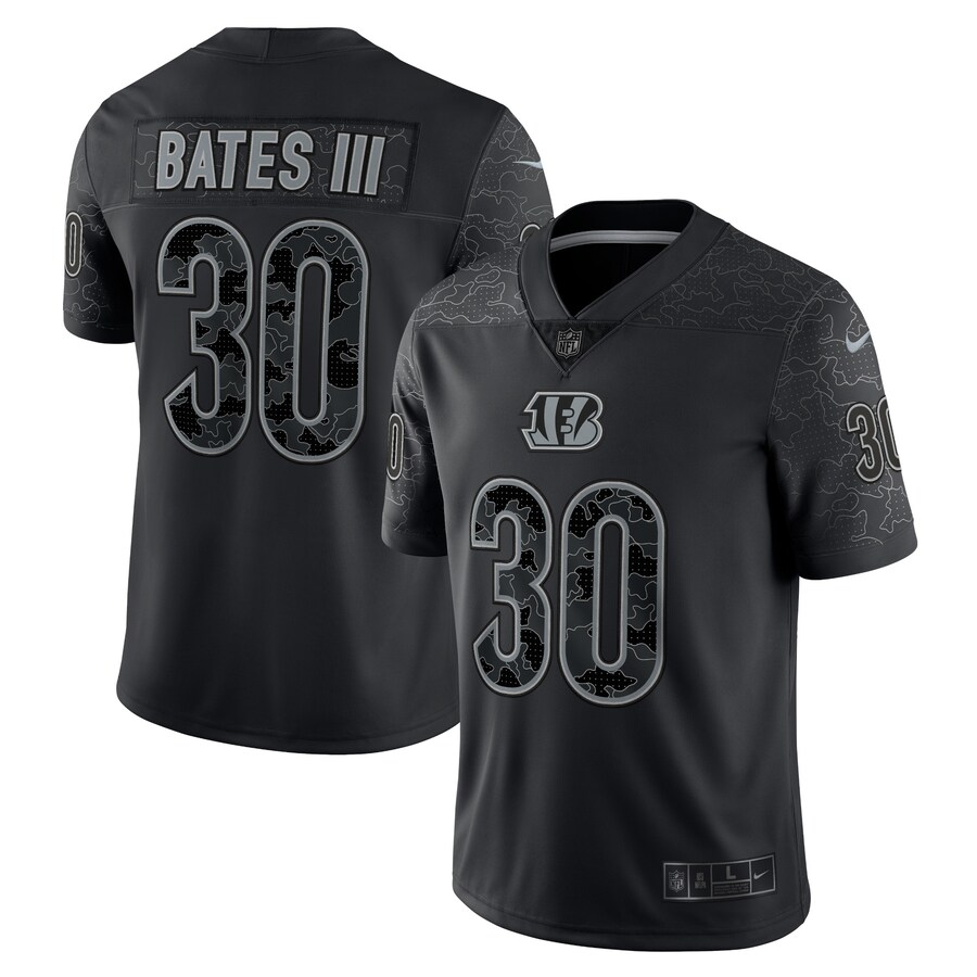 Men's Cincinnati Bengals Jessie Bates III Nike Black RFLCTV Limited Jersey - ujerseystore