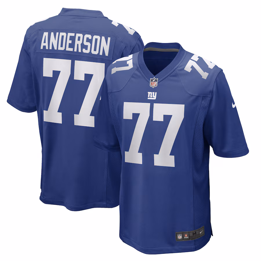 Men's New York Giants Jack Anderson Nike Royal Game Player Jersey - ujerseystore