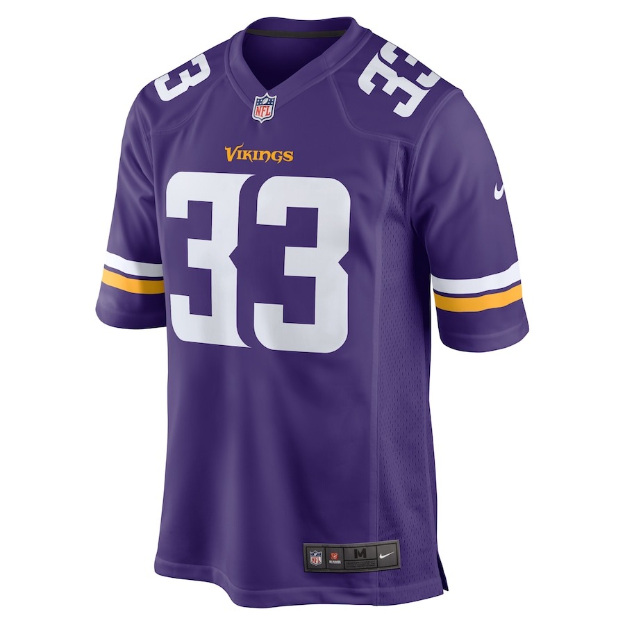 Men's Minnesota Vikings Aaron Jones Nike Purple Game Player Jersey - ujerseystore