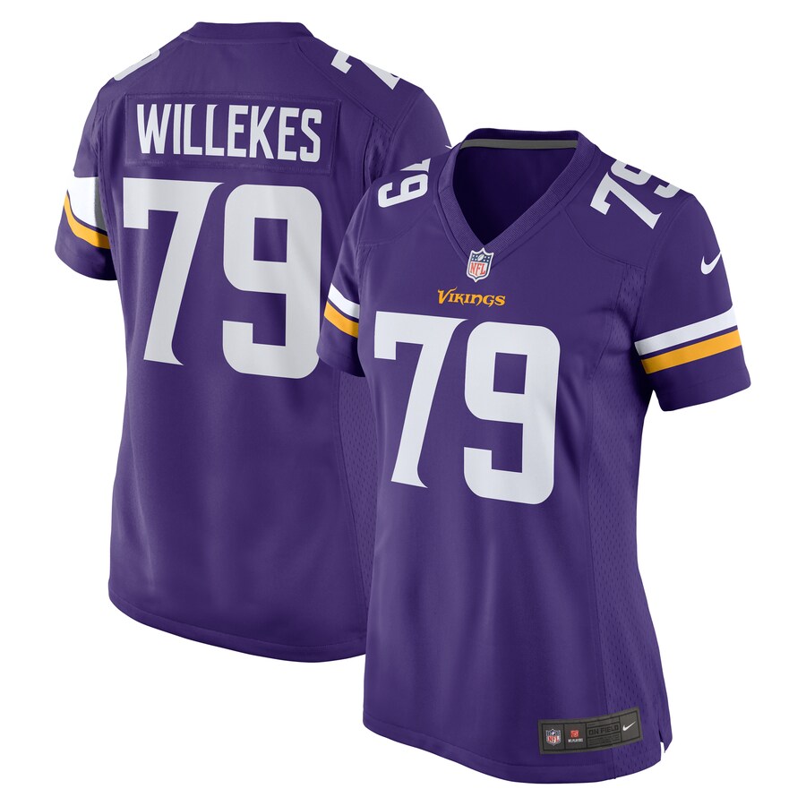 Women's Minnesota Vikings Kenny Willekes Nike Purple Game Jersey - ujerseystore