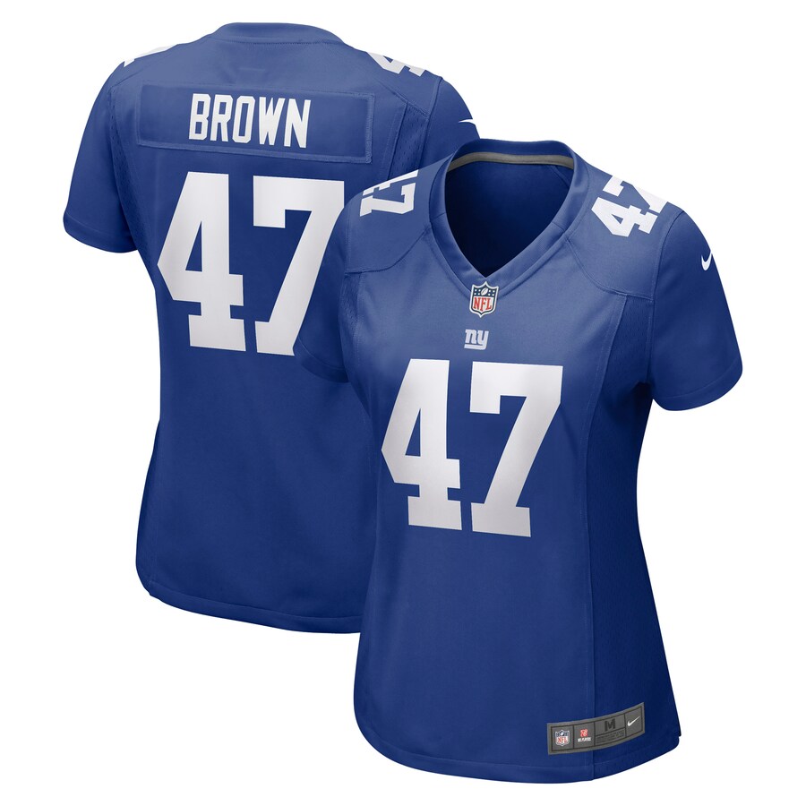 Women's New York Giants Cam Brown Nike Royal Game Jersey - ujerseystore