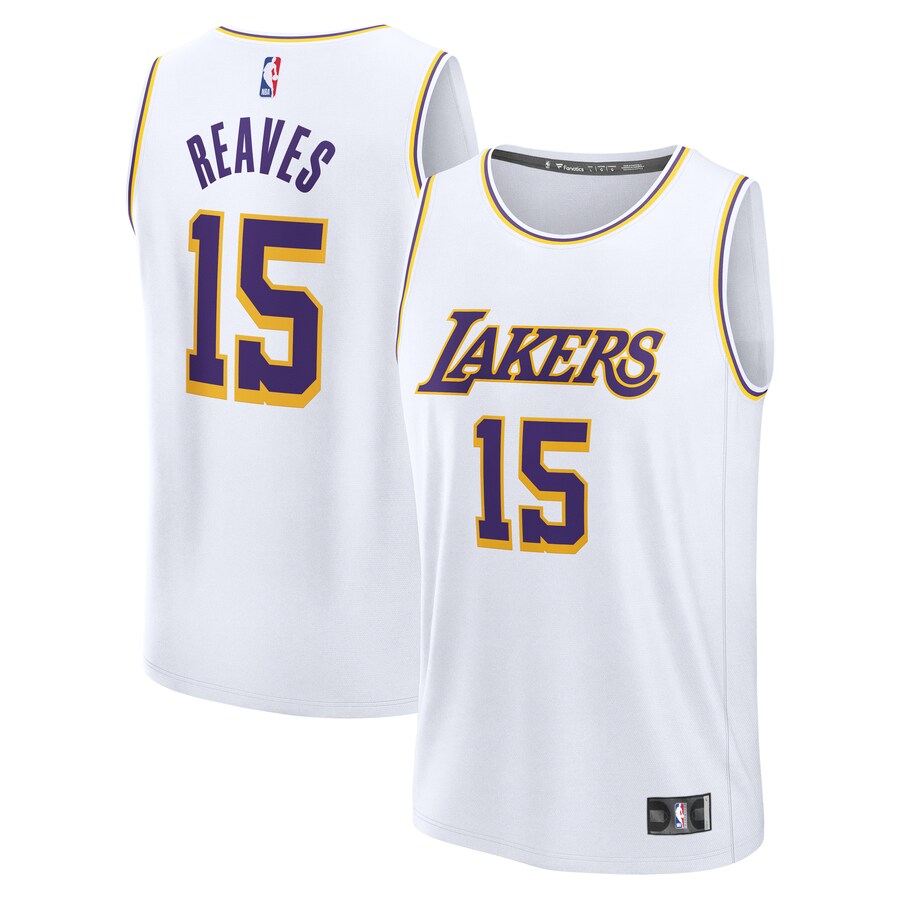 Youth Los Angeles Lakers Austin Reaves Fanatics White Fast Break Replica Player Jersey - Association Edition - ujerseystore