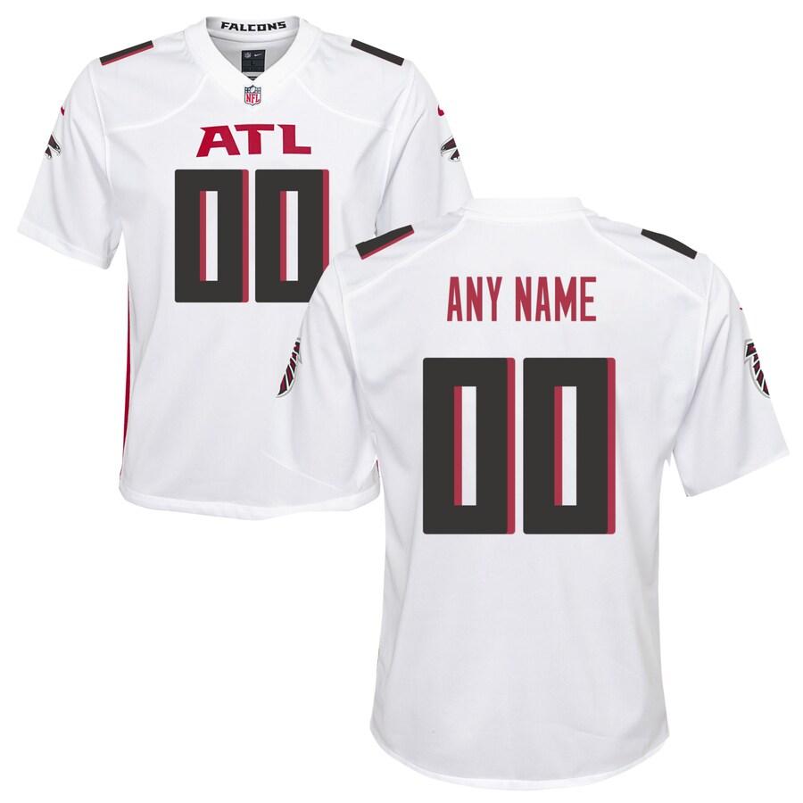 Youth Nike Atlanta Falcons White Custom Game Jersey - ujerseystore