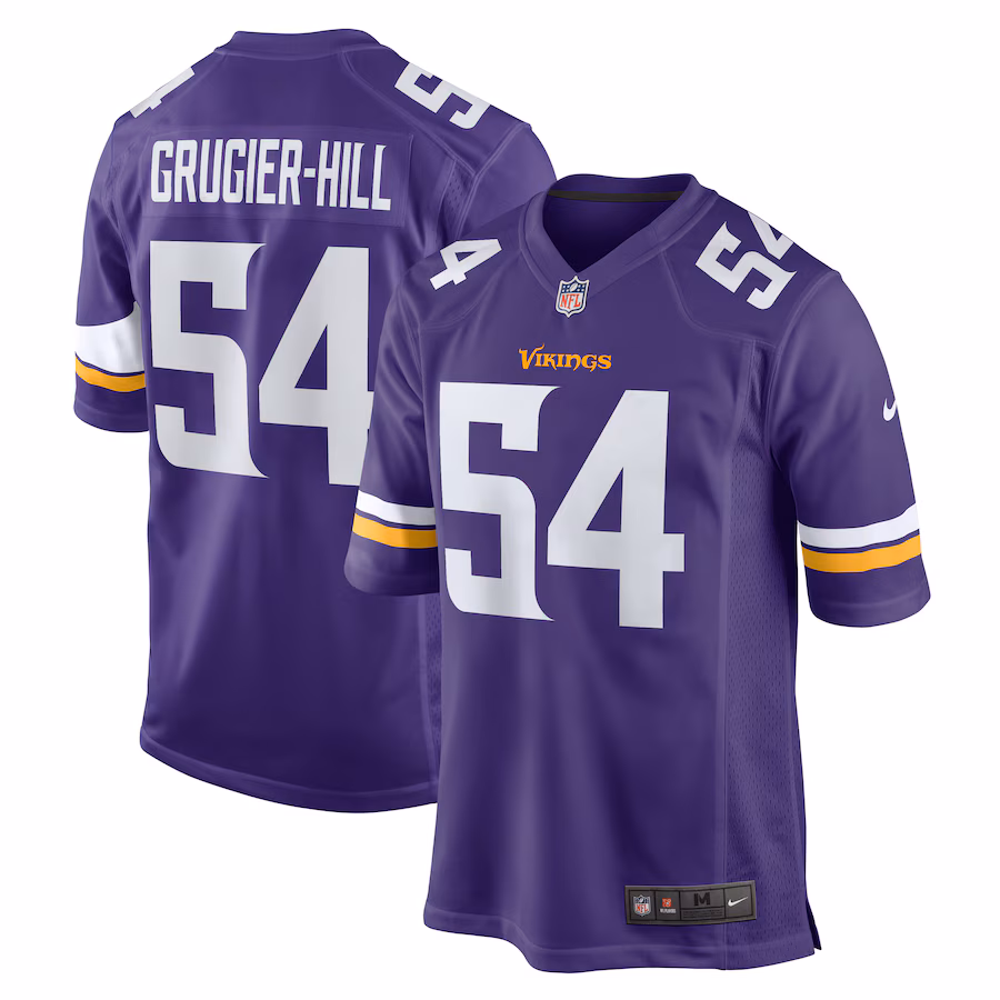 Men's Minnesota Vikings Kamu Grugier-Hill Nike  Purple Game Jersey - ujerseystore
