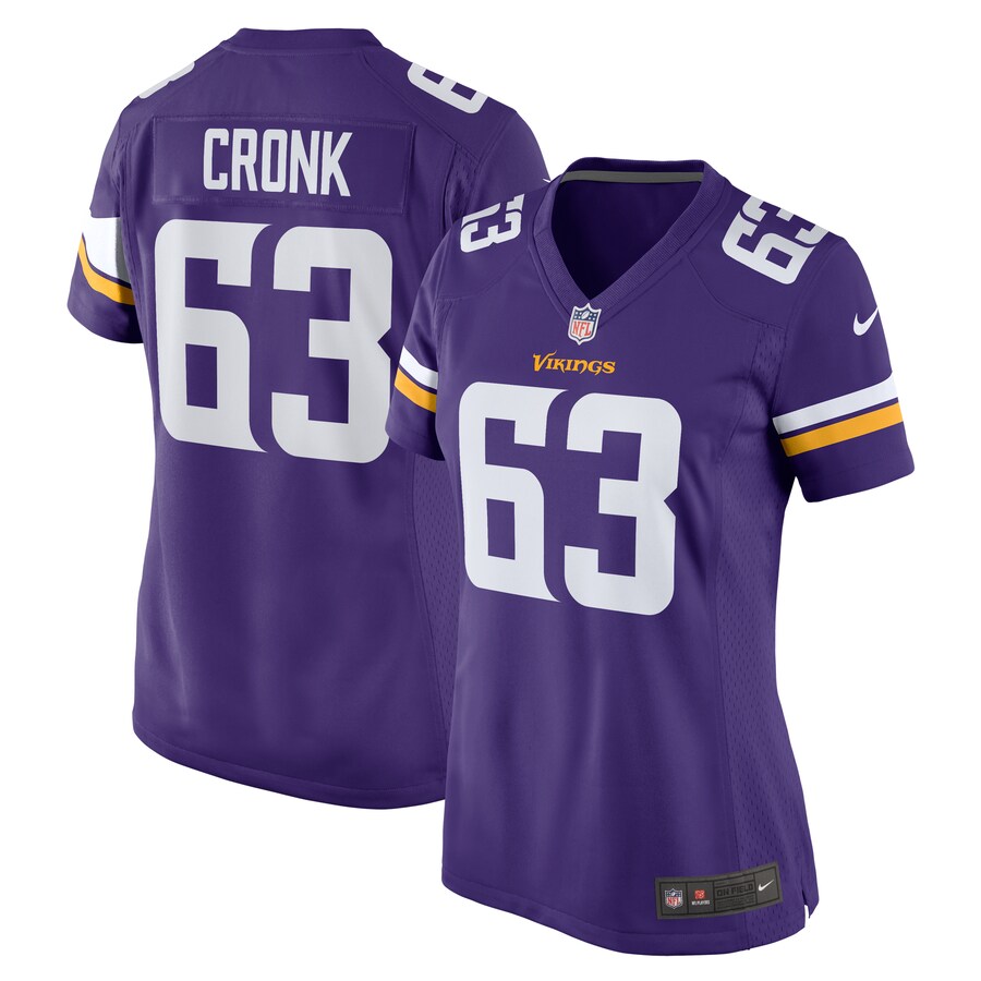 Women's Minnesota Vikings Coy Cronk Nike  Purple Team Game Jersey - ujerseystore