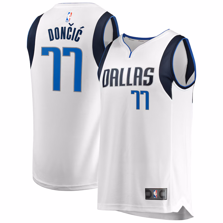 Luka Doncic Dallas Mavericks Fanatics Fast Break Men's Replica Jersey - Association Edition - White - ujerseystore