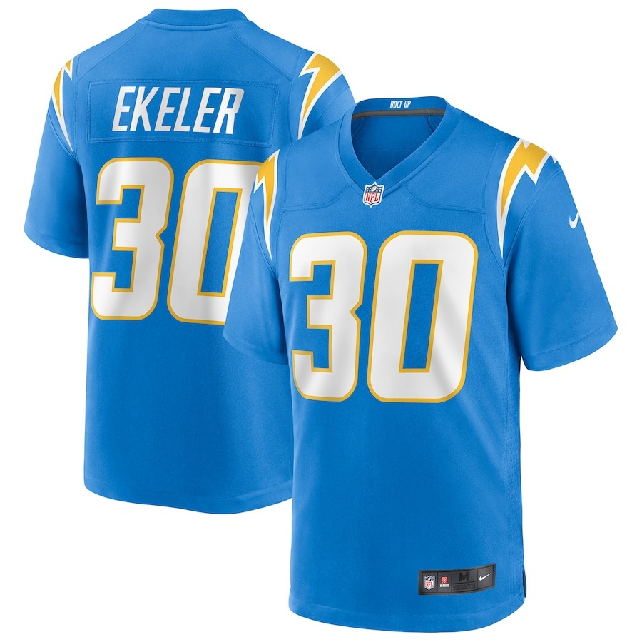 Men's Los Angeles Chargers Austin Ekeler Nike Powder Blue Game Player Jersey - ujerseystore