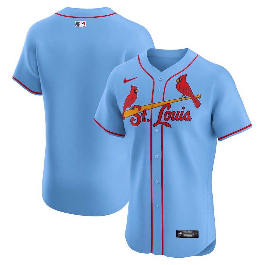 Men's St. Louis Cardinals Nike Royal Home Elite Jersey - ujerseystore