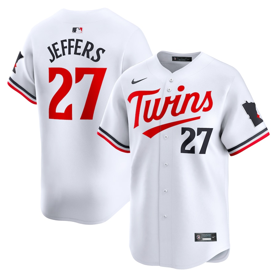 Men's Minnesota Twins Ryan Jeffers Nike White Home Limited Player Jersey - ujerseystore