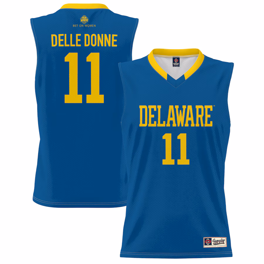 Unisex GameDay Greats Elena Delle Donne Blue Delaware Fightin' Blue Hens Lightweight Basketball Alumni Jersey - ujerseystore