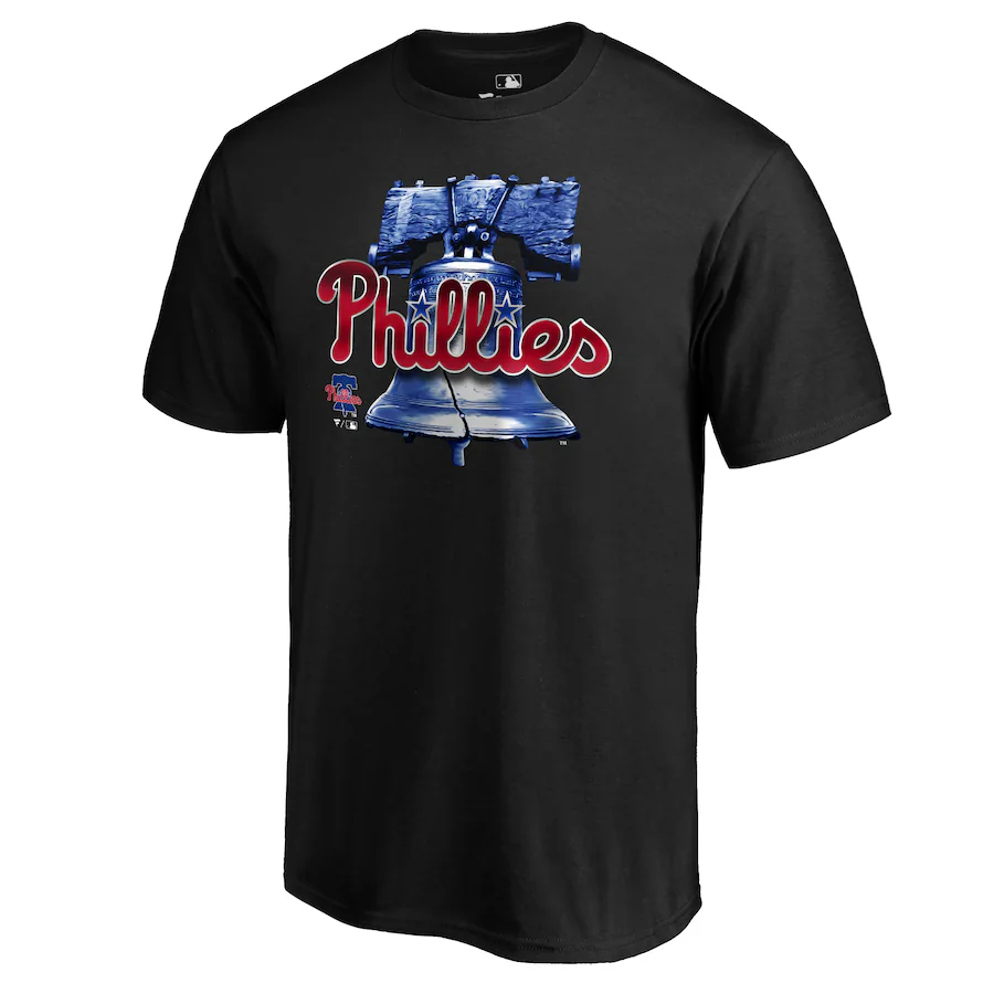 Men's Philadelphia Phillies Black Midnight Mascot T-Shirt - ujerseystore