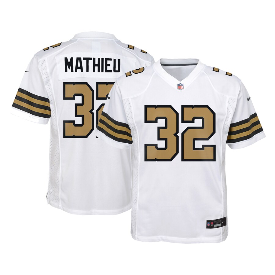 Youth New Orleans Saints Tyrann Mathieu Nike White Game Jersey - ujerseystore