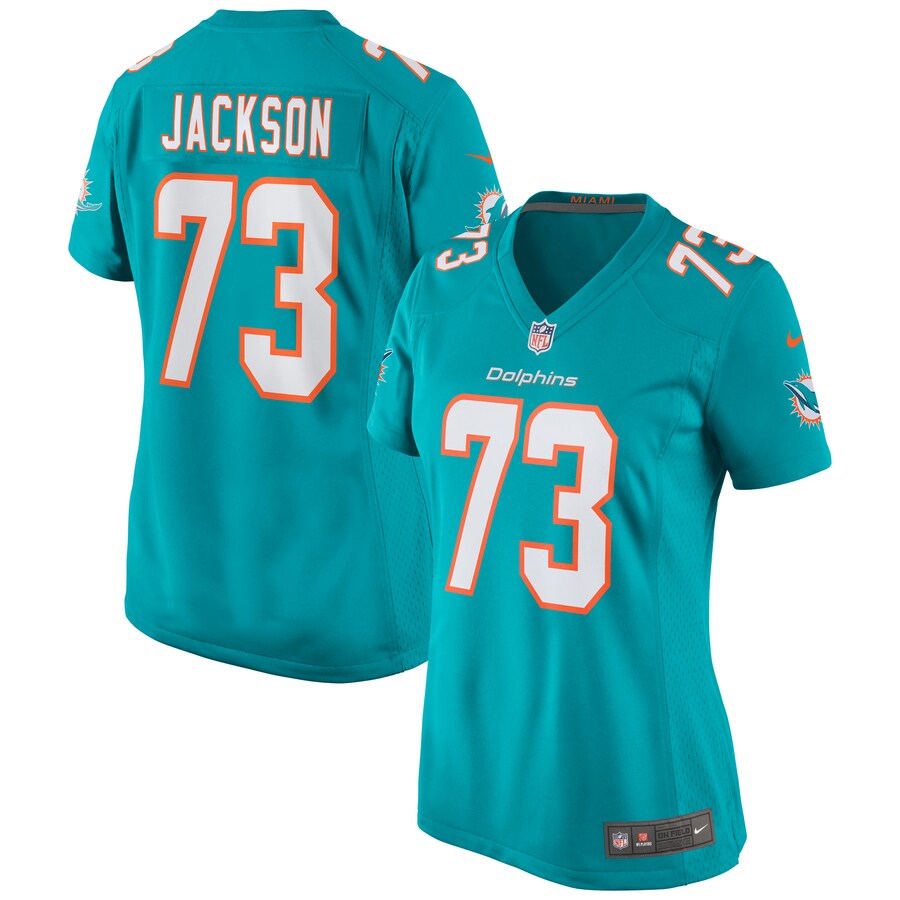 Women's Miami Dolphins Austin Jackson Nike Aqua Game Jersey - ujerseystore