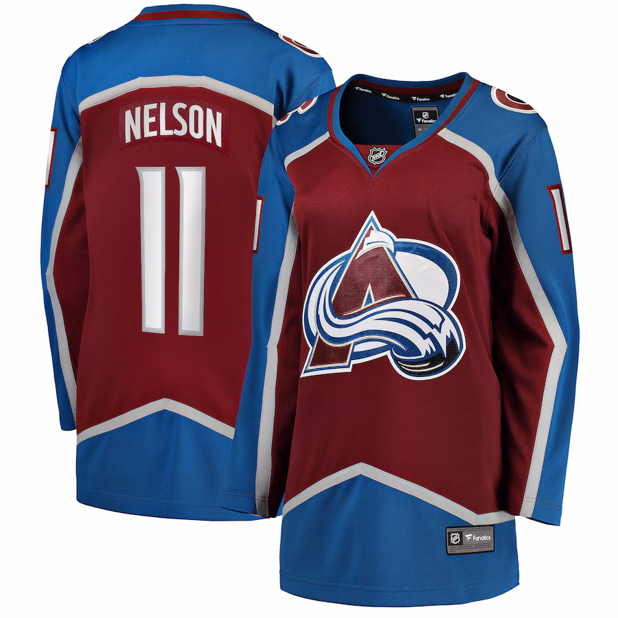 Women's Colorado Avalanche Brock Nelson Fanatics Burgundy Home Breakaway Player Jersey - ujerseystore