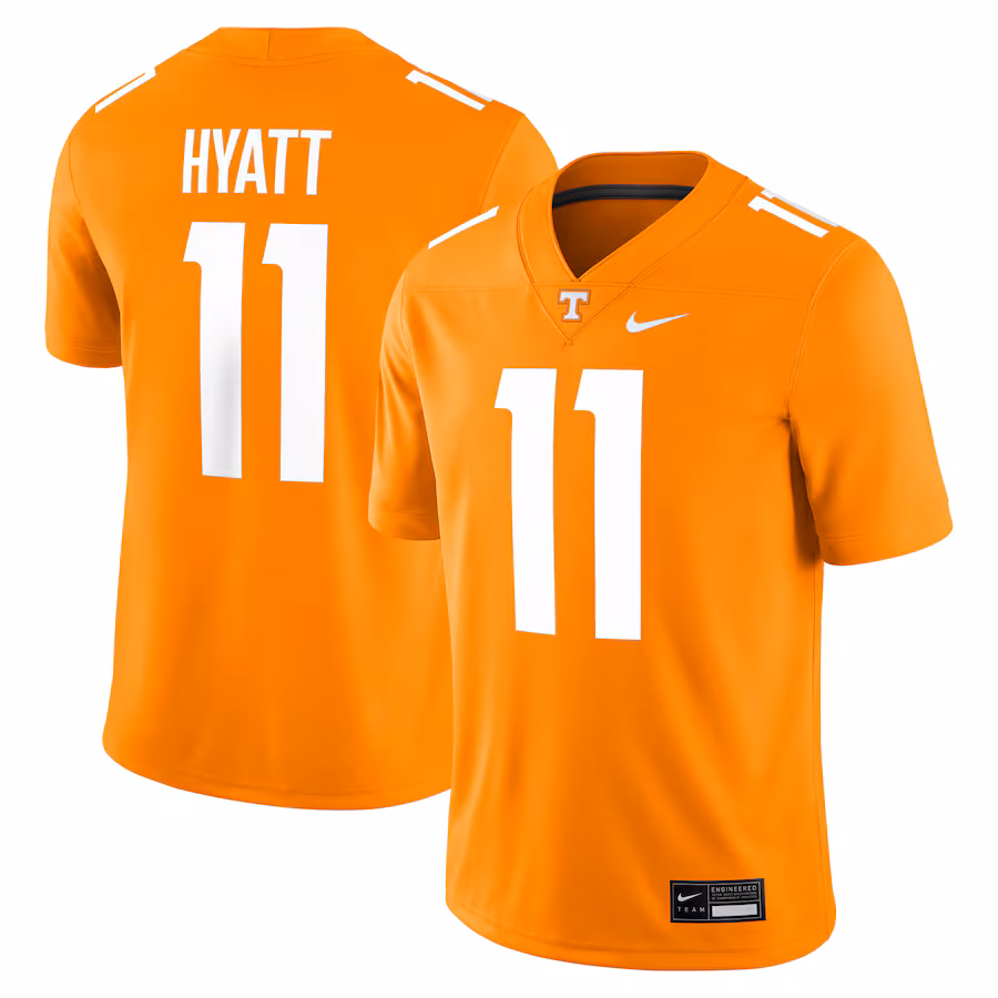 Men's Nike Jalin Hyatt Tennessee Orange Tennessee Volunteers Player Game Jersey - ujerseystore
