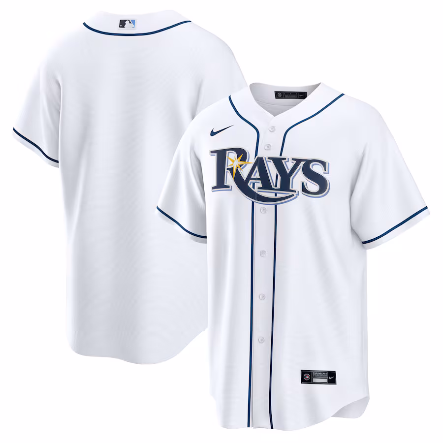Youth Tampa Bay Rays Nike White Home Replica 2.0 Jersey - ujerseystore