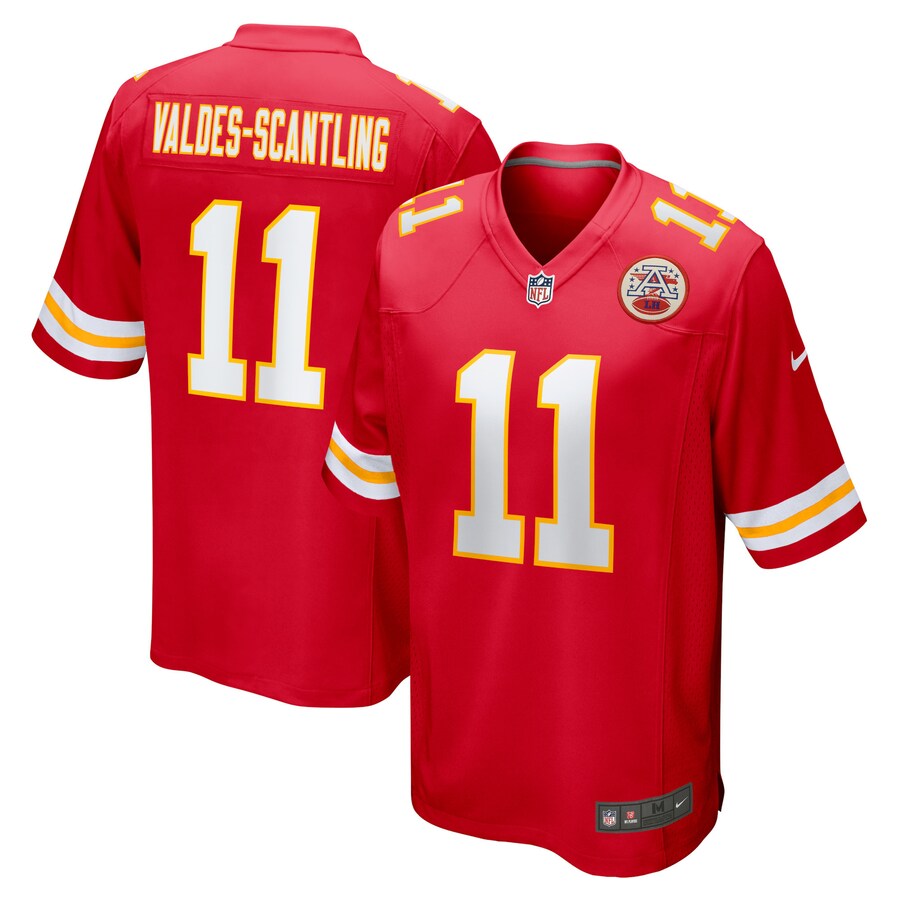 Men's Kansas City Chiefs Marquez Valdes-Scantling Nike Red Game Jersey - ujerseystore