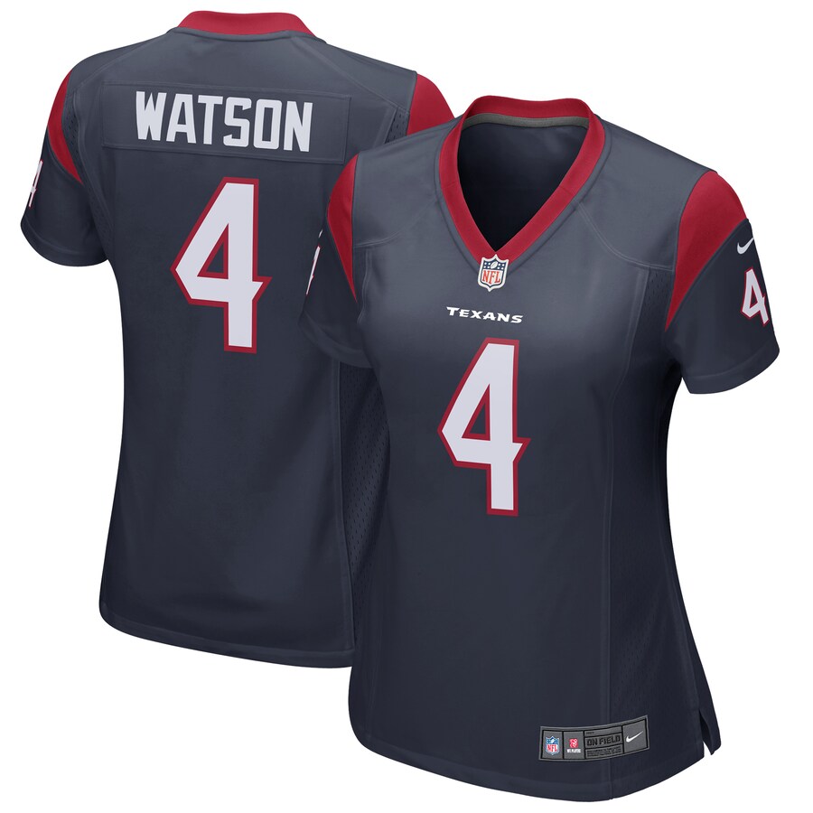 Women's Houston Texans Deshaun Watson Nike Navy Game Player Jersey - ujerseystore