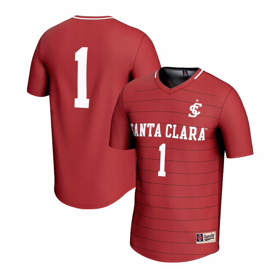 Unisex GameDay Greats #1 Maroon Santa Clara Broncos Men's Soccer Fashion Jersey - ujerseystore