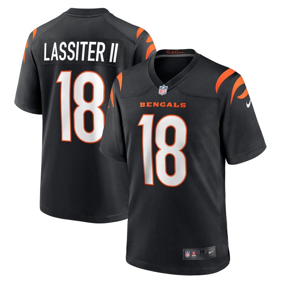 Men's Cincinnati Bengals Kwamie Lassiter II Nike Black Game Player Jersey - ujerseystore