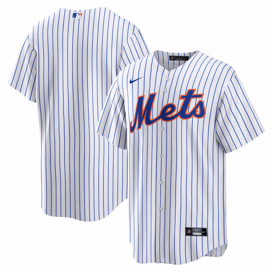 Men's New York Mets Nike White Home Blank Replica Jersey - ujerseystore