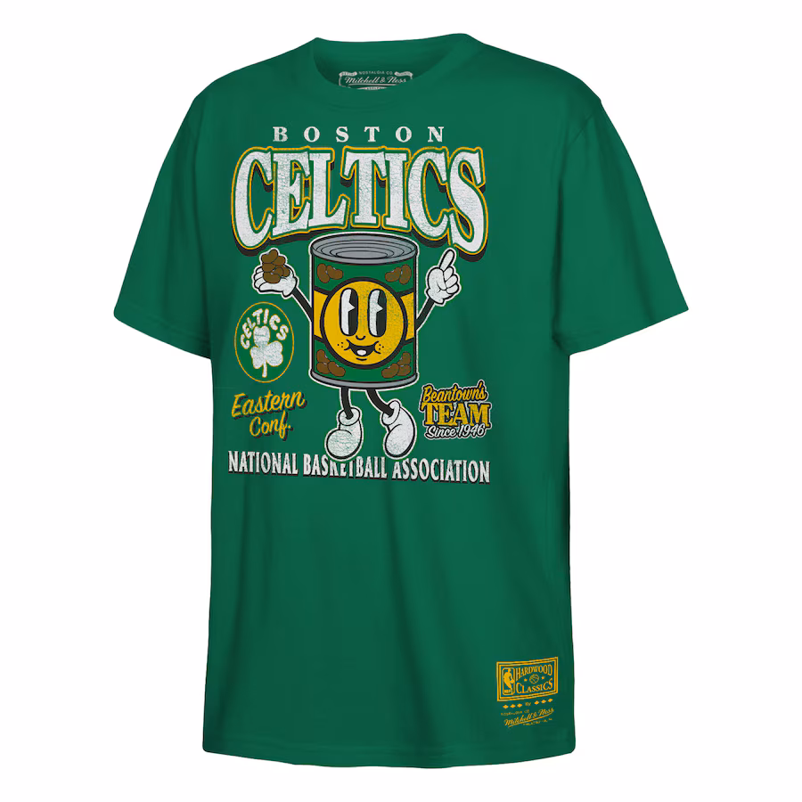 Youth Boston Celtics  Mitchell & Ness Kelly Green Concession Food Character T-Shirt - ujerseystore