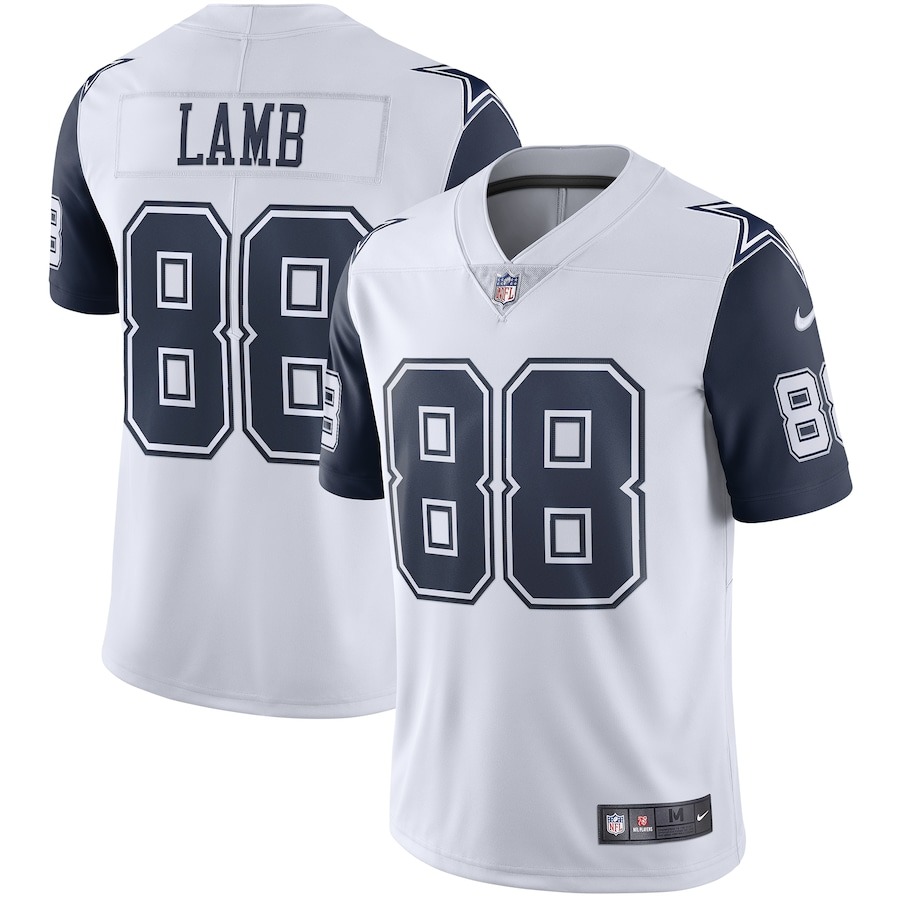 Men's Dallas Cowboys CeeDee Lamb Nike White 2nd Alternate Vapor Limited Jersey - ujerseystore