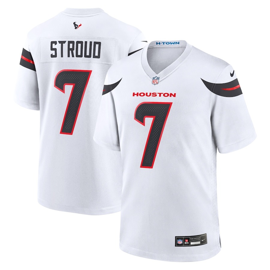 Men's Houston Texans C.J. Stroud Nike White Game Jersey - ujerseystore