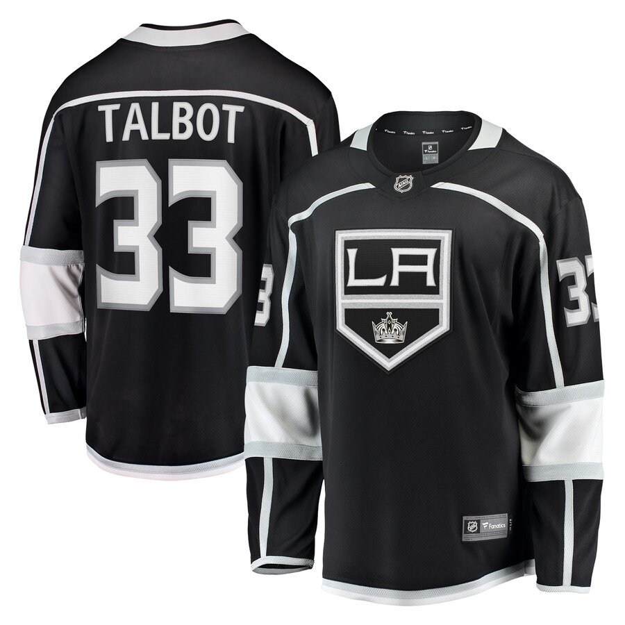 Men's Los Angeles Kings Cam Talbot Fanatics Branded Black Home Breakaway Jersey - ujerseystore