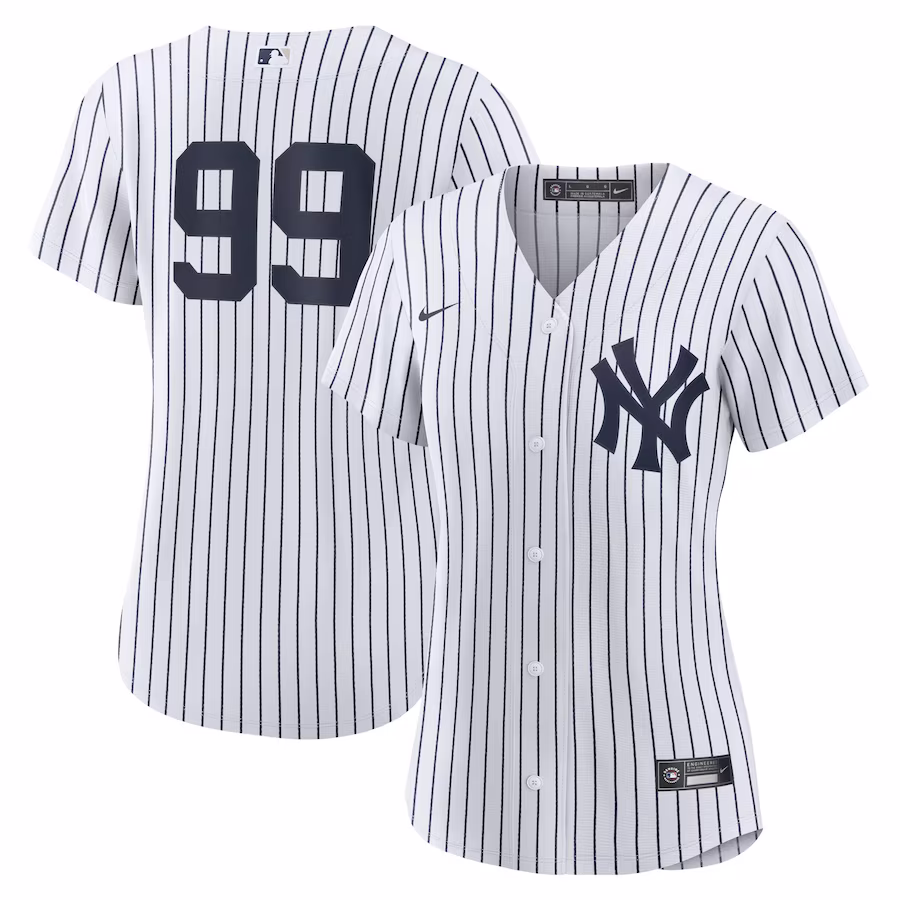 Women's New York Yankees Aaron Judge Nike White Home Replica Player Jersey - ujerseystore