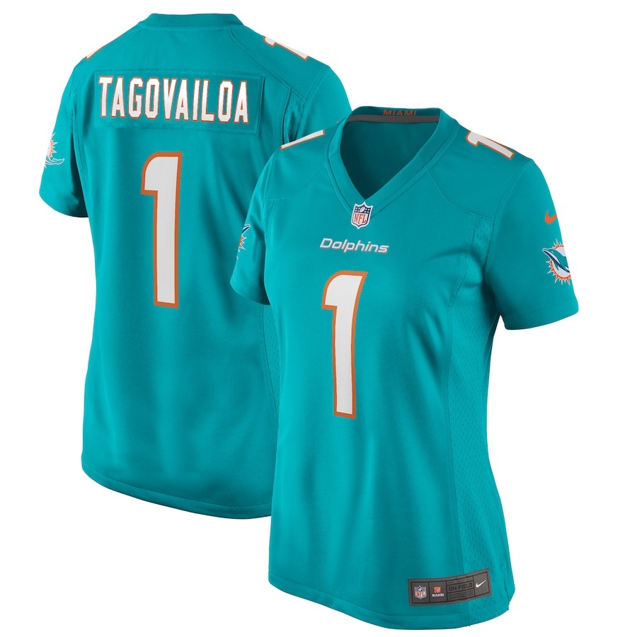 Women's Miami Dolphins Tua Tagovailoa Nike Aqua Game Jersey - ujerseystore