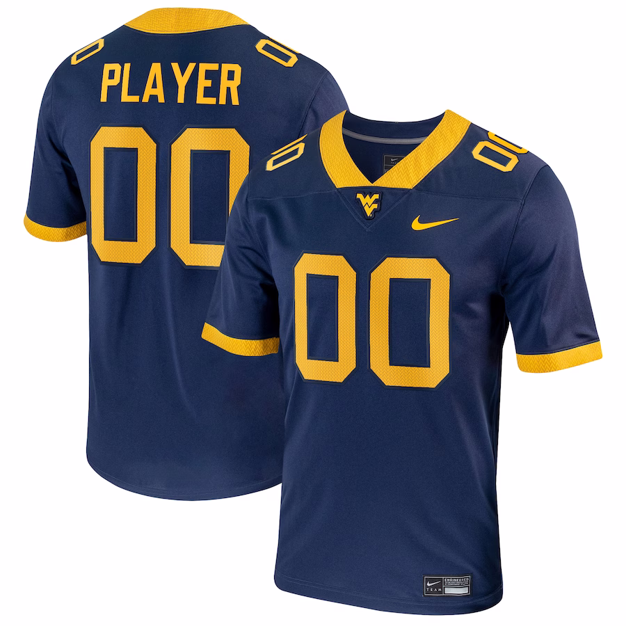 West Virginia Mountaineers Nike Pick-A-Player NIL Replica Football Jersey - Navy - ujerseystore