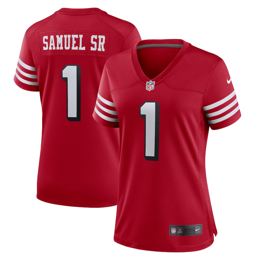 Women's San Francisco 49ers Deebo Samuel Sr Nike Scarlet Alternate Game Jersey - ujerseystore