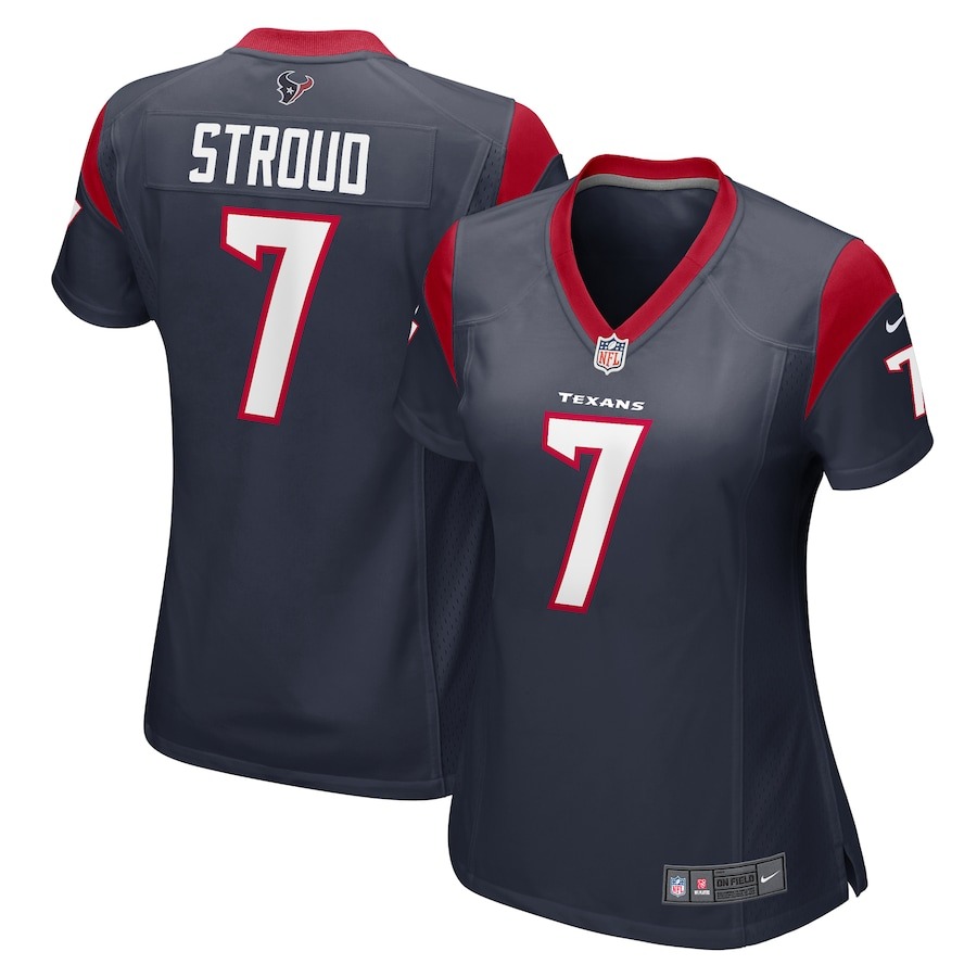 Women's Houston Texans C.J. Stroud Nike Navy Player Jersey - ujerseystore