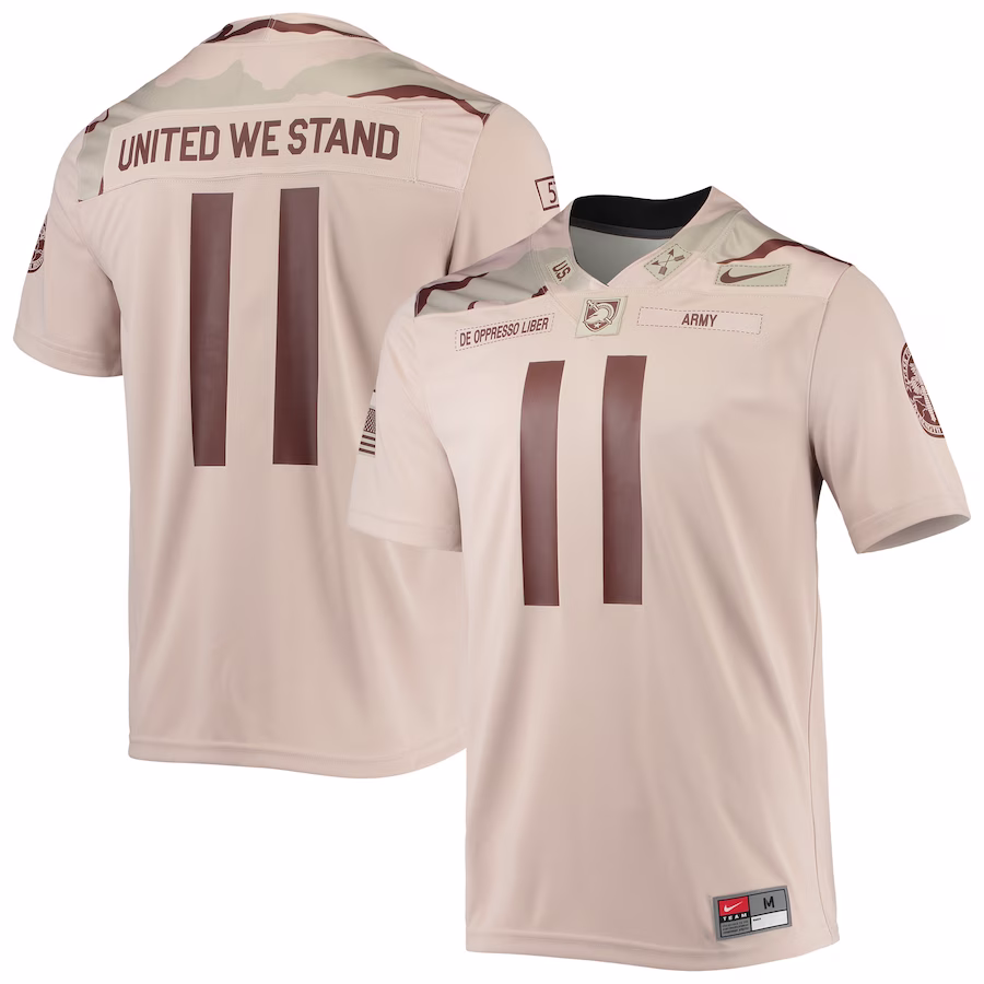 #11 Army Black Knights Nike Rivalry Special Game Jersey - Oatmeal - ujerseystore