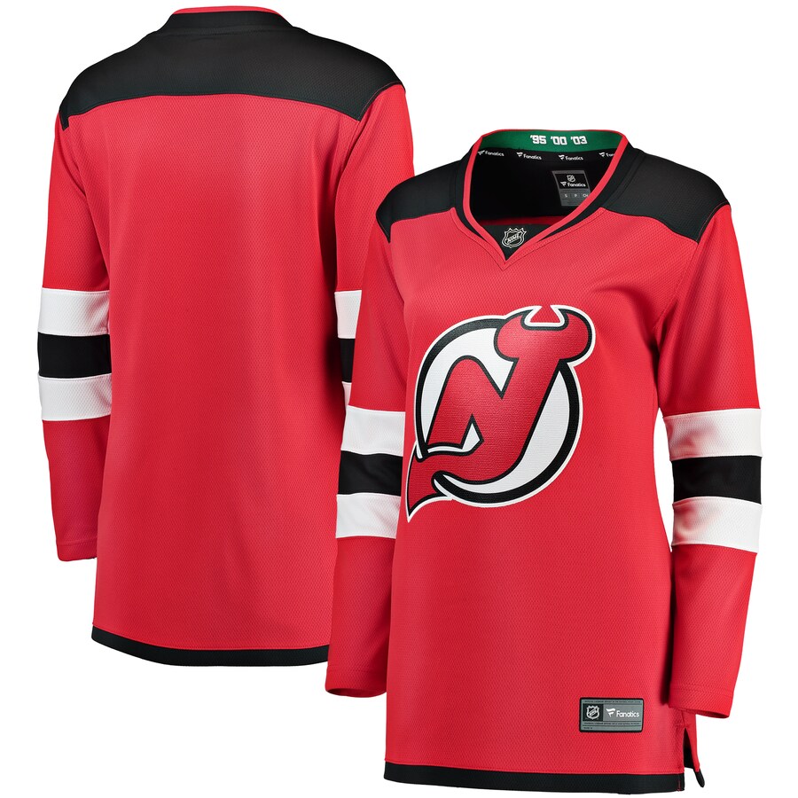 Women's New Jersey Devils Fanatics Branded Red Breakaway Home Jersey - ujerseystore