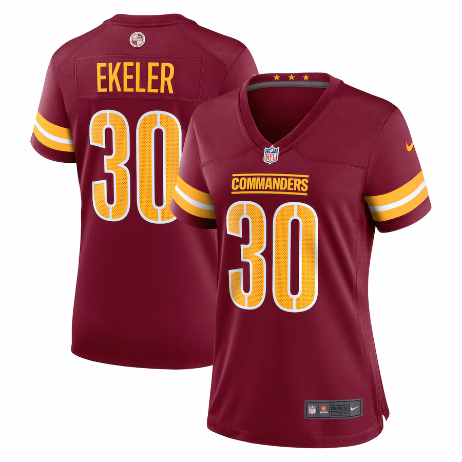 Women's Washington Commanders Austin Ekeler Nike Burgundy Game Player Jersey - ujerseystore