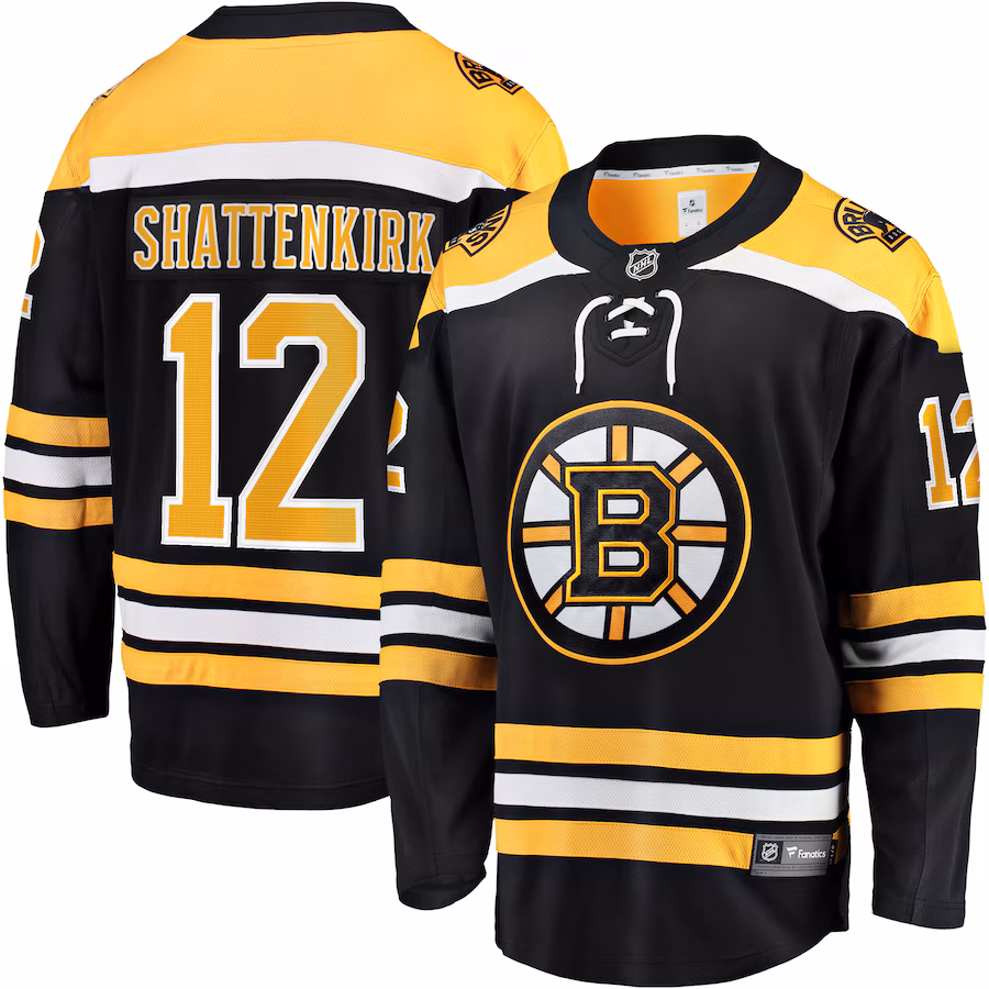 Men's Boston Bruins Kevin Shattenkirk Fanatics Black Home Breakaway Jersey - ujerseystore