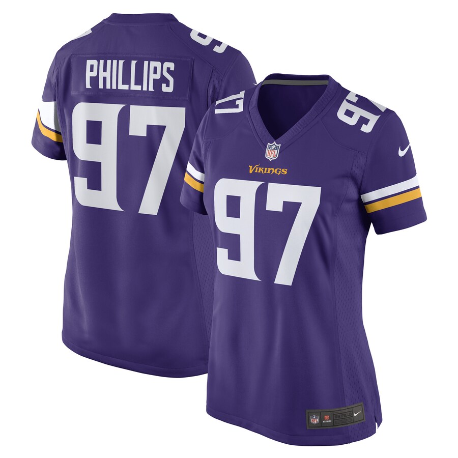 Women's Minnesota Vikings Harrison Phillips Nike Purple Game Player Jersey - ujerseystore